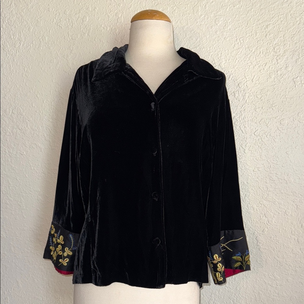 Johnny Was Velvet Blouse